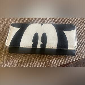 Disney Loungefly  Black and white Mickey Mouse Wallet 7-1/2"